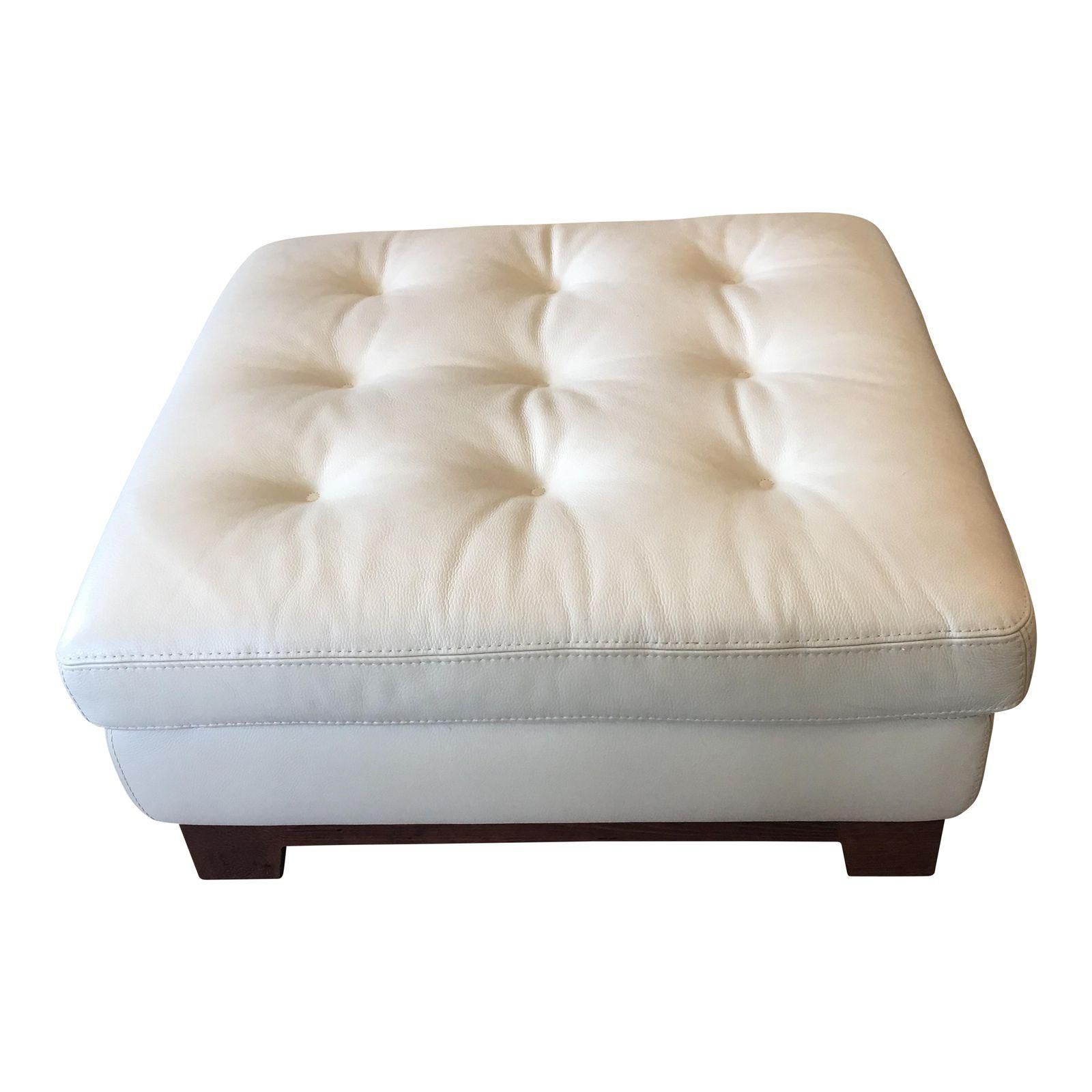 Design Plus Gallery Inside White Leatherette Ottomans (View 5 of 10)