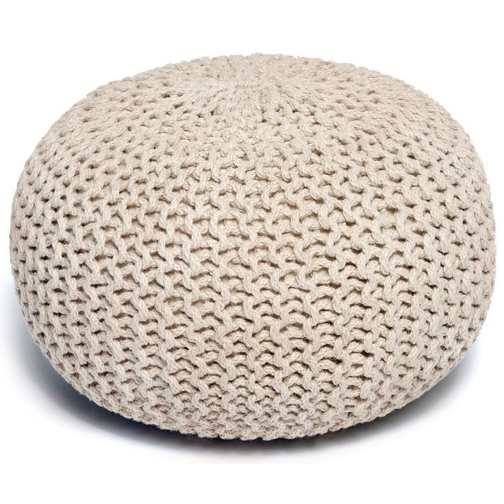 Etriggerz For Wall Decor, Accents And In White Jute Pouf Ottomans (View 5 of 10)