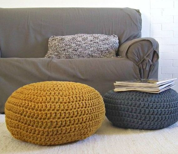 Etsy Intended For Best And Newest Mustard Yellow Modern Ottomans (View 7 of 10)