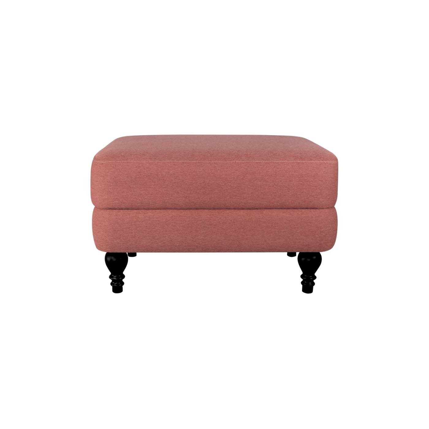 Famous Dark Red And Cream Woven Pouf Ottomans Regarding Rosewall Red Black Ottoman (View 7 of 10)