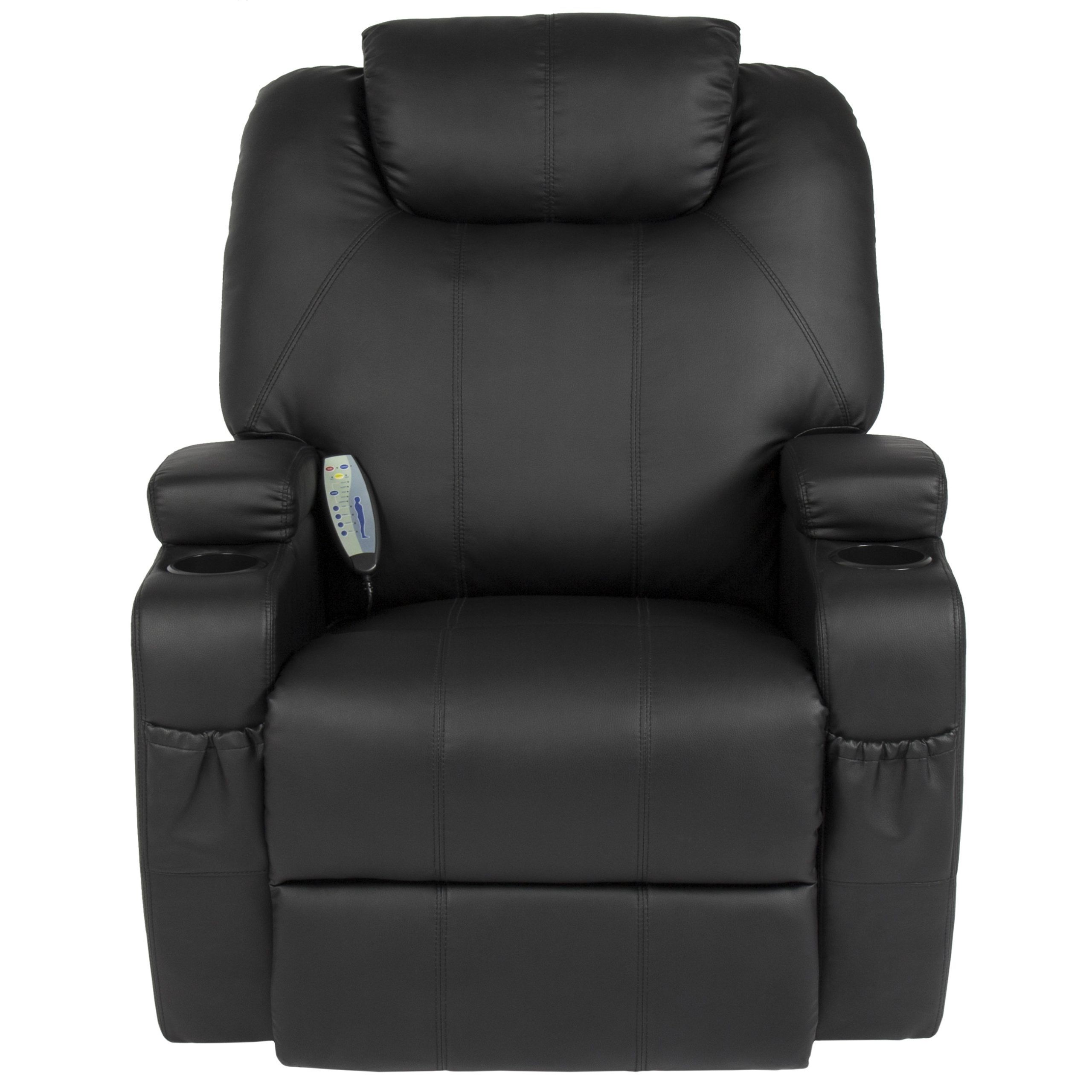 Fashionable Bcp Swivel Massage Recliner Chair W/ Remote Control, 5 Modes (View 7 of 10)
