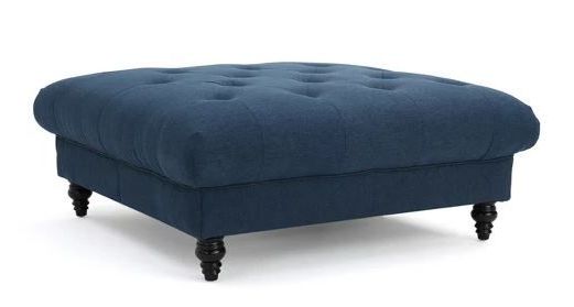 Favorite Dark Blue And Navy Cotton Pouf Ottomans Intended For Bordeaux Ottoman Dark Blue – Christopher Knight Home (View 5 of 10)
