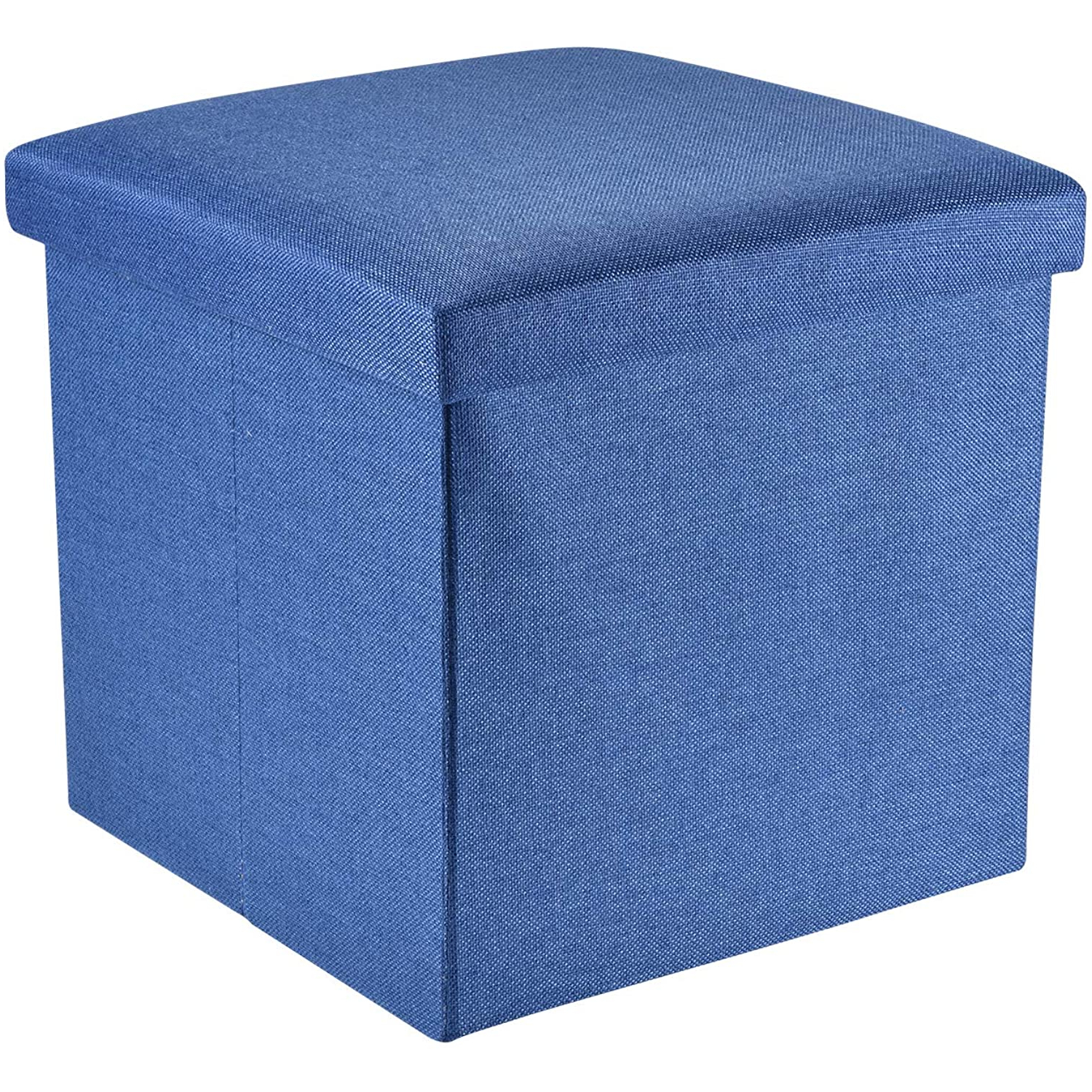 Gray And Beige Solid Cube Pouf Ottomans With Latest Amazon: Beborin 15 Inches Storage Ottoman Cube, Foldable Storage (Photo 2 of 10)