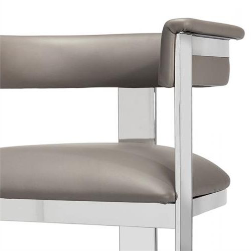 Gray Nickel Stools In Fashionable Interlude Darcy Counter Stool – Grey/ Nickel  (View 8 of 10)