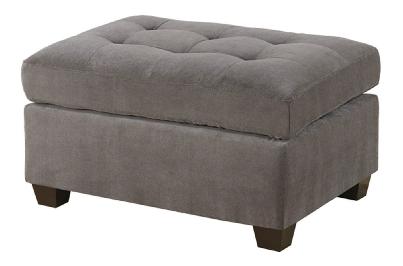 Grey Fabric Ottoman – Steal A Sofa Furniture Outlet Los Angeles Ca Throughout Well Known Gray Wool Pouf Ottomans (View 3 of 10)