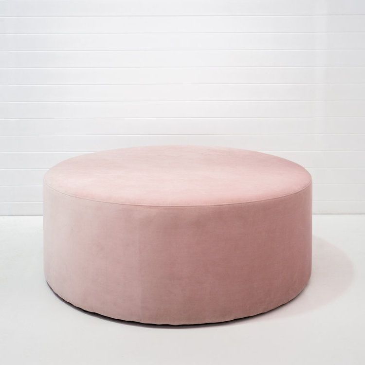 Large Round Ottoman, Round (View 9 of 10)