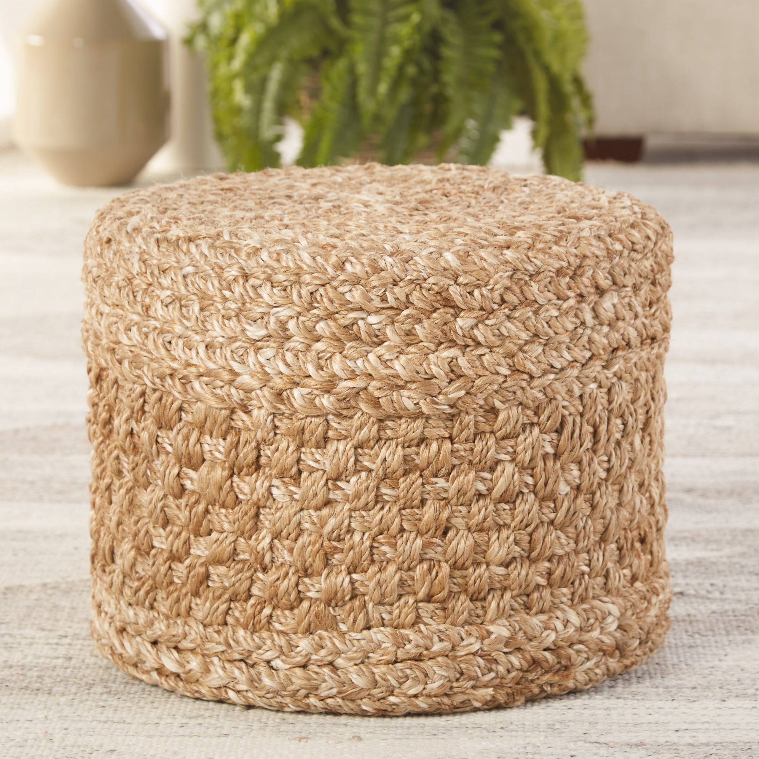 Latest Beige Ombre Cylinder Pouf Ottomans Inside Overstock: Online Shopping – Bedding, Furniture, Electronics (View 3 of 10)