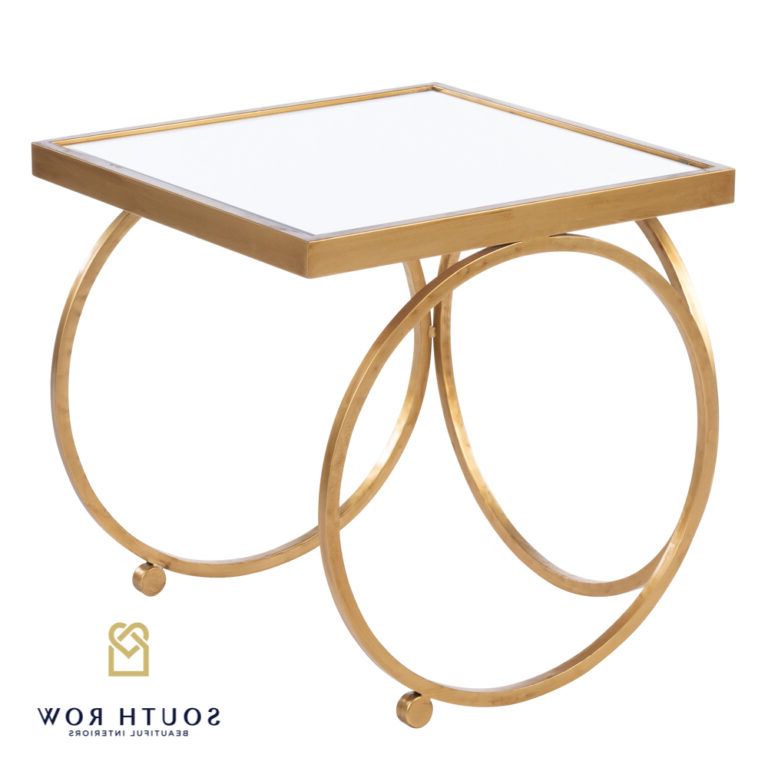 Latest South Row Winston Nesting Table Set Gold – Lawlors Furniture & Flooring Regarding Round Gold Metal Cage Nesting Ottomans Set Of  (View 5 of 10)