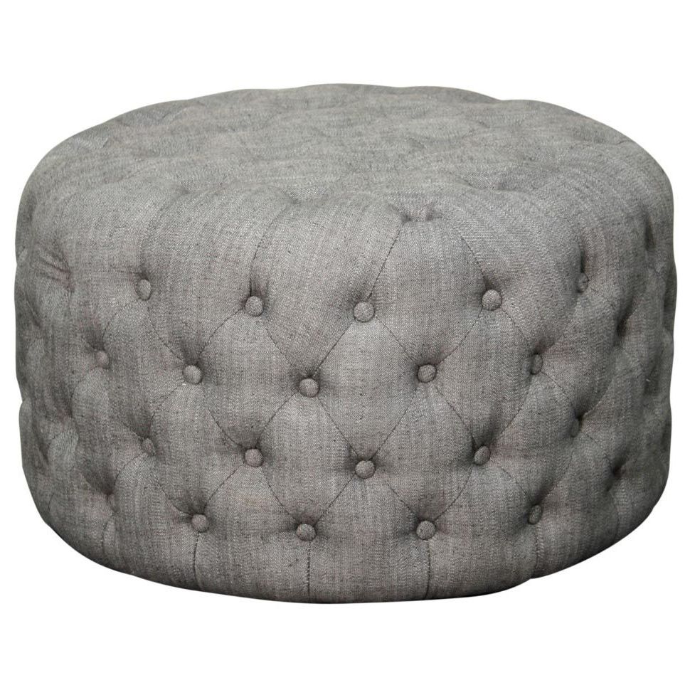 Latest Textured Aqua Round Pouf Ottomans Intended For 353616 Sh – Npd (View 4 of 10)