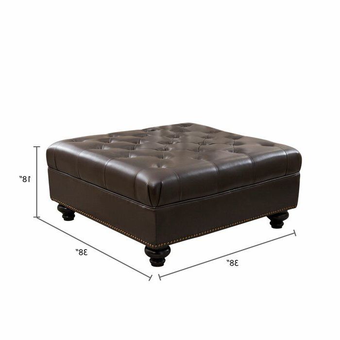 Leather Ottoman, Brown Leather Ottoman (View 10 of 10)