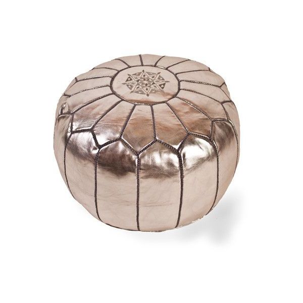 Leather Pouf, Moroccan Leather (View 7 of 10)