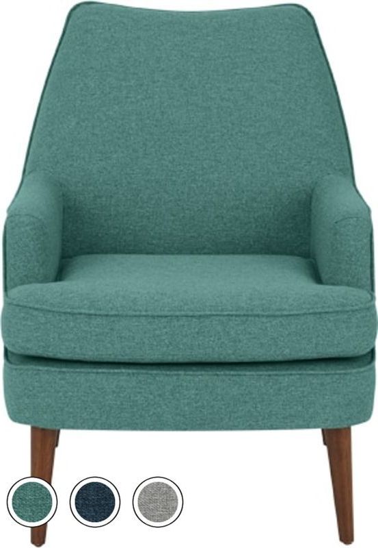 Martha Accent Armchair, Glass Blue (View 3 of 10)