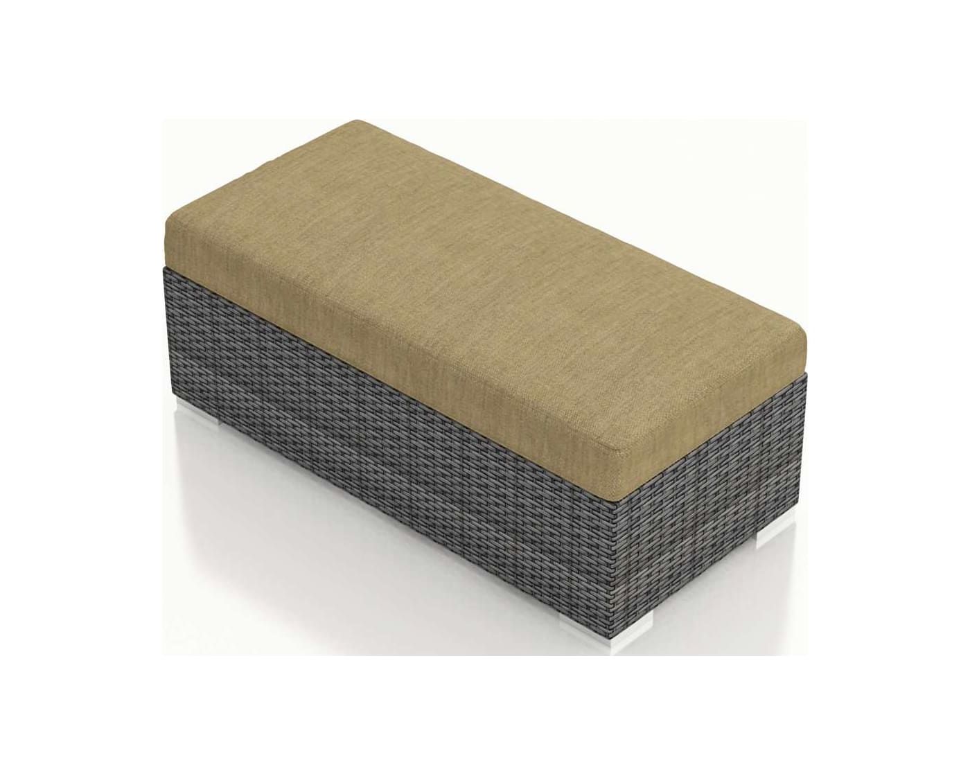 Most Recent Textured Tan Cylinder Pouf Ottomans Within Harmonia Living District Textured Slate Double Ottoman With Beige (View 1 of 10)