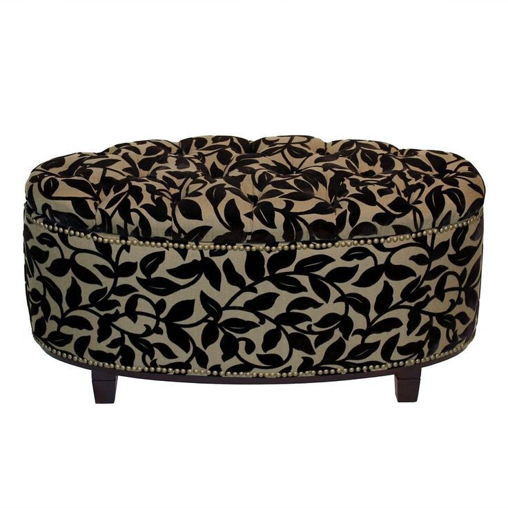 Most Up To Date Beige And White Ombre Cylinder Pouf Ottomans Intended For Ora Oval Storage Ottoman, Brown (View 4 of 10)