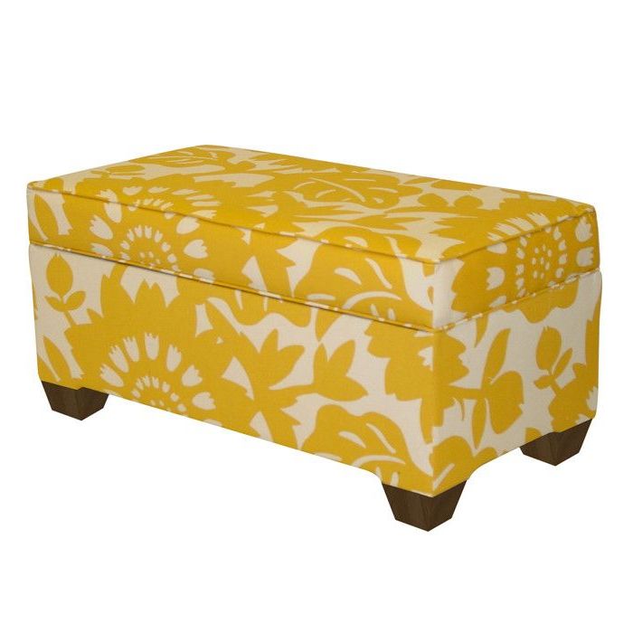 Multi Color Fabric Storage Ottomans Inside Best And Newest Skyline Furniture Storage Ottoman (View 5 of 10)