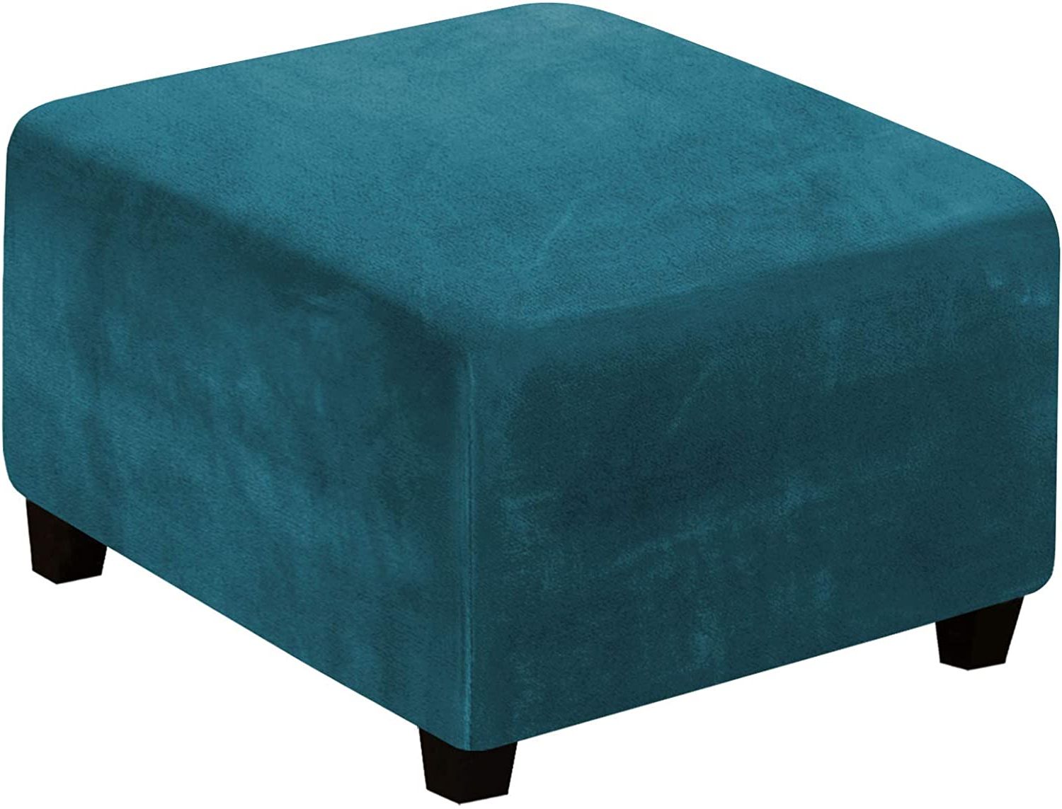Natural Fabric Square Ottomans Pertaining To Best And Newest Amazon: Square Ottoman Covers Ottoman Slipcover Square Footstool (View 1 of 10)