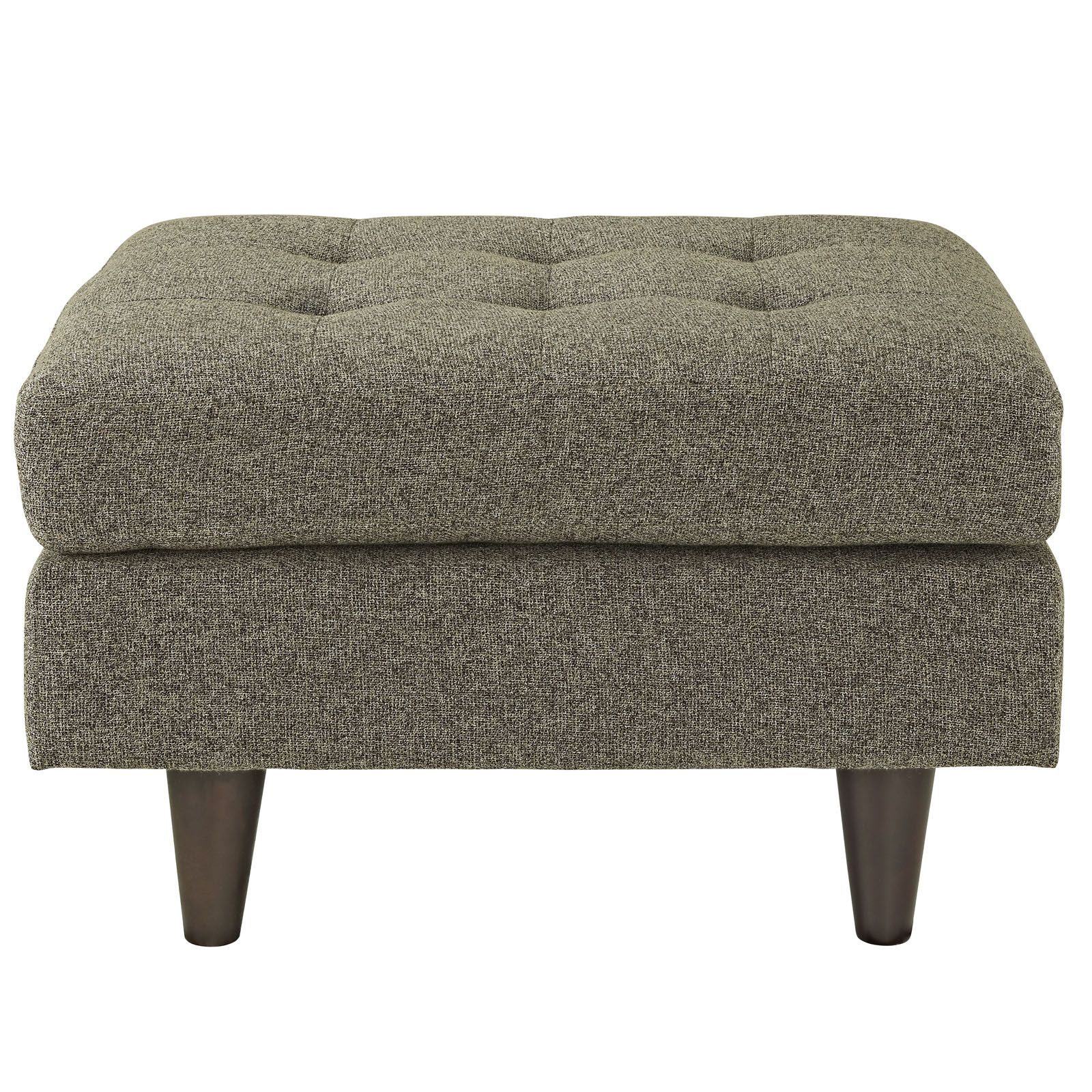 Navy Cotton Woven Pouf Ottomans Throughout Latest Empress Upholstered Fabric Ottoman – Azure (View 2 of 10)
