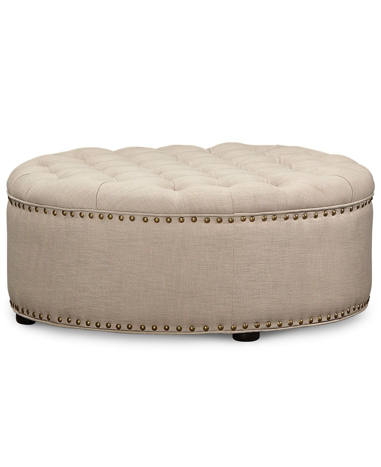 Newest Tufted Fabric Ottomans Inside Johanna Fabric Tufted Cocktail Ottoman, Direct Ship – Ottomans (View 9 of 10)