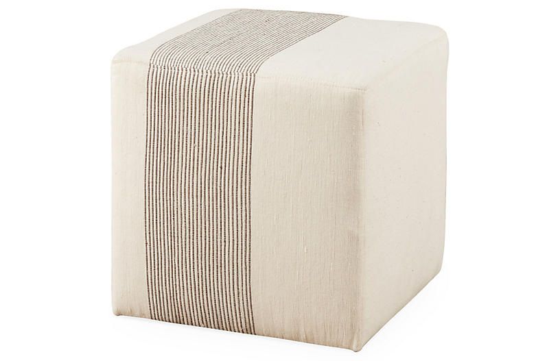 Ottoman, Upholstered Ottoman, Cube For Light Blue And Gray Solid Cube Pouf Ottomans (View 6 of 10)