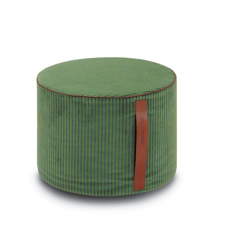 Perigold Within Current White And Beige Ombre Cylinder Pouf Ottomans (View 2 of 10)