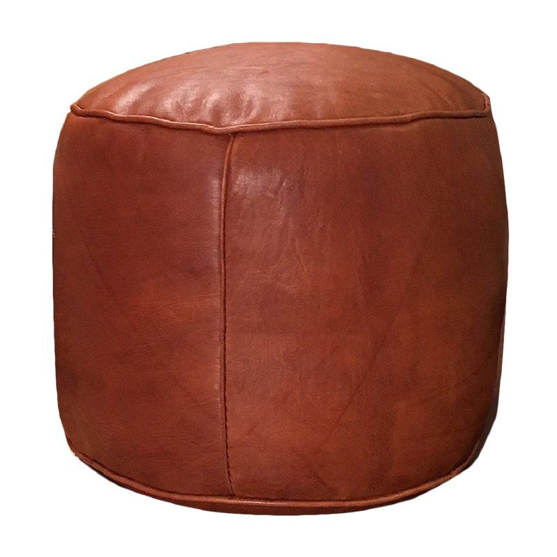 Pouf Ottoman, Leather (View 1 of 10)