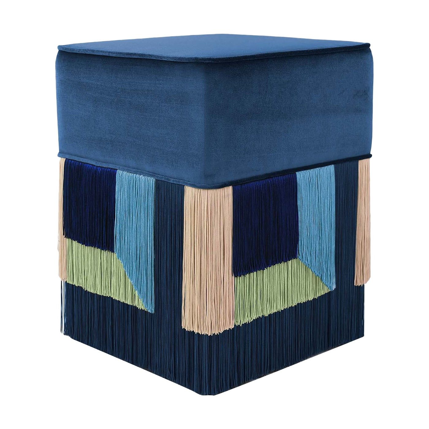 Recent Brushed Geometric Pattern Ottomans With Regard To Couture Geometric Giò Purple Ottoman For Sale At 1stdibs (View 1 of 10)