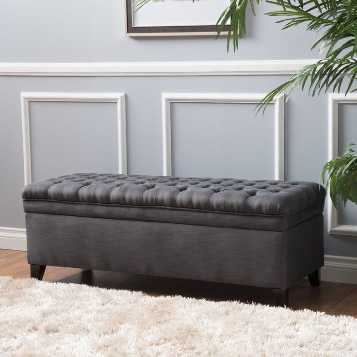 Roft 50" Tufted Rectangle Storage Ottoman (View 5 of 10)