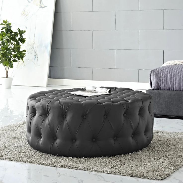 Round Black Tasseled Ottomans Throughout Well Liked Overstock: Online Shopping – Bedding, Furniture, Electronics (View 10 of 10)