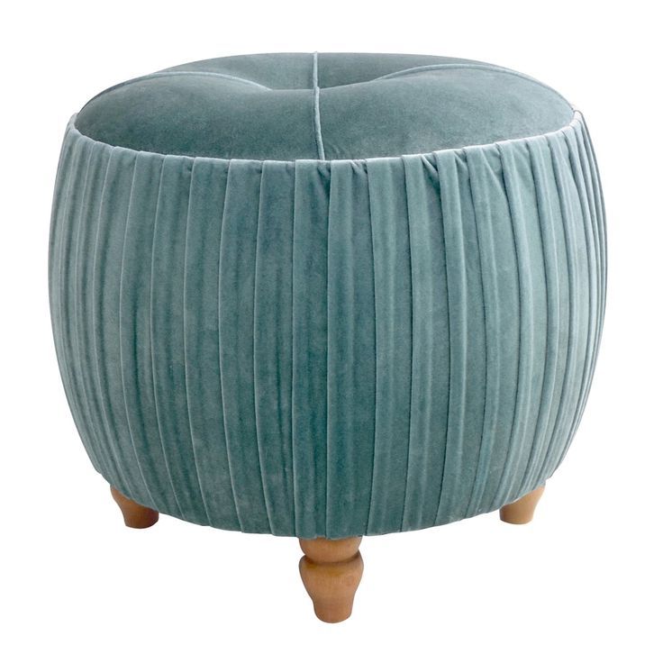 Small Round Inside Green Pouf Ottomans (View 2 of 10)