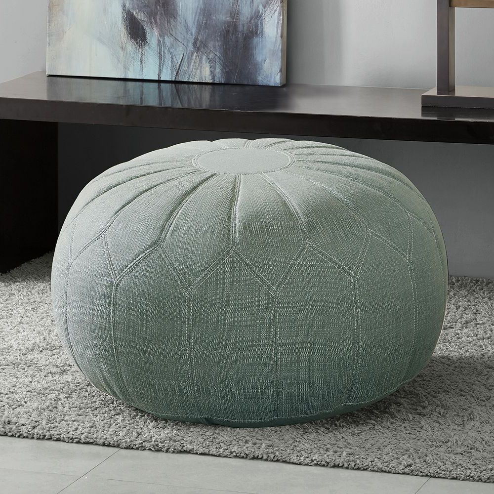 Trendy Green Pouf Ottomans Intended For Seafoam Green Ottoman – Home Designing (View 1 of 10)