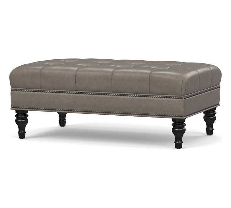 Tufted Leather Ottoman, Tufted Leather (View 1 of 10)