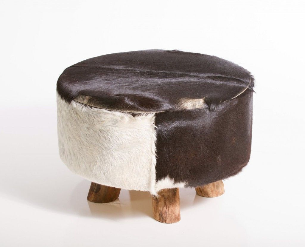 Well Known 5 Best Cowhide Ottoman — A Unique Piece To Your Room – Tool Box Intended For Warm Brown Cowhide Pouf Ottomans (View 4 of 10)