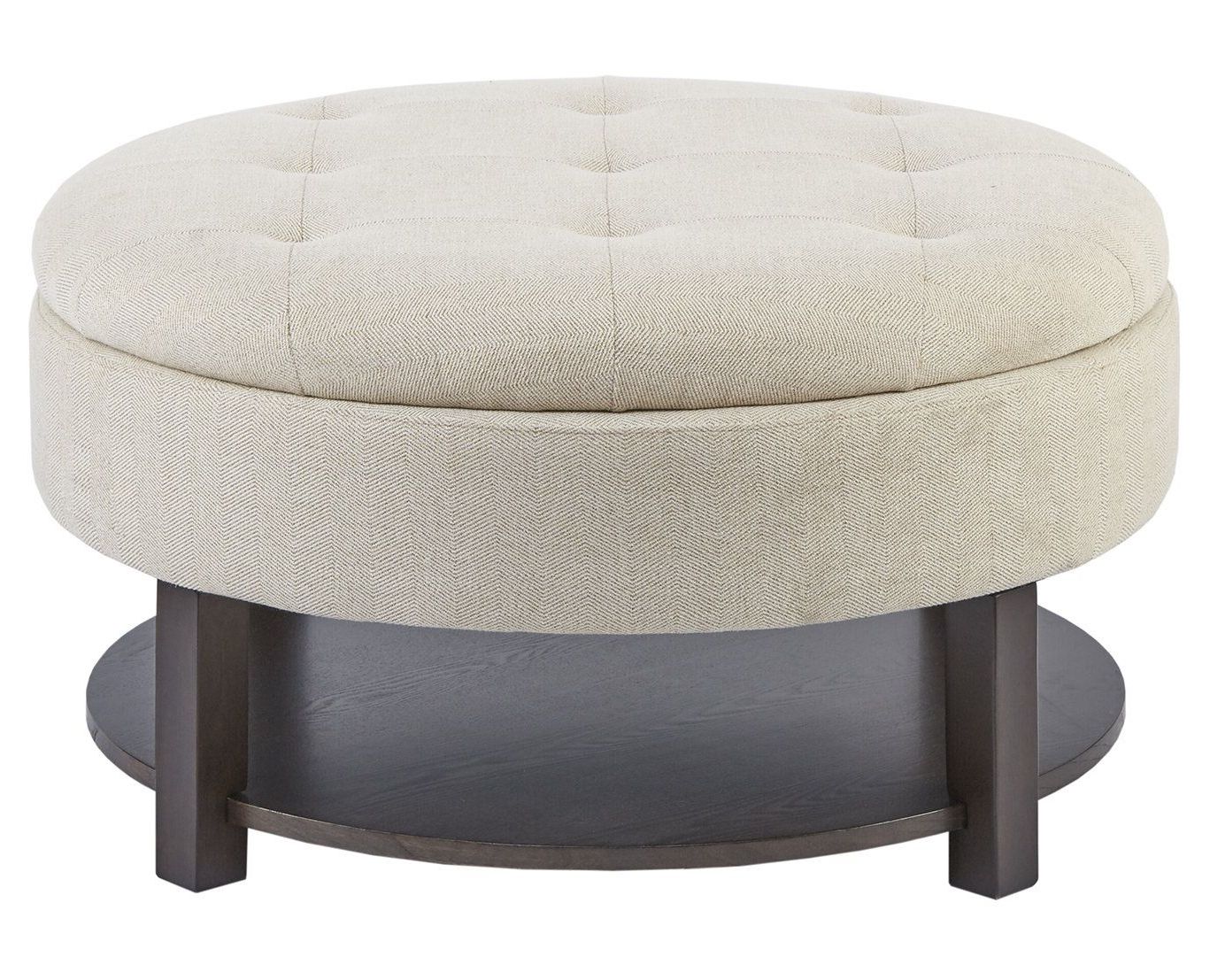 Well Known Darell 36" Wide Tufted Round Storage Ottoman (View 4 of 10)