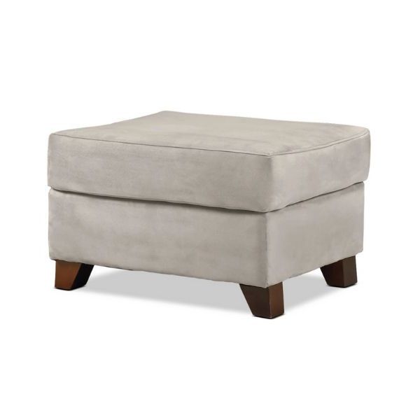 Well Known Light Gray Cylinder Pouf Ottomans Within Collier Ottoman – Light Grey (View 4 of 10)