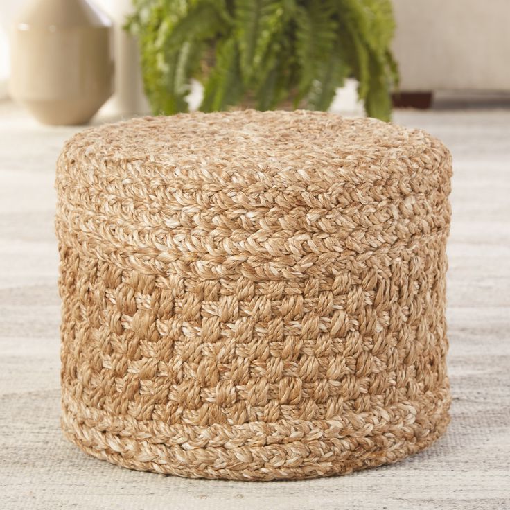 White And Beige Ombre Cylinder Pouf Ottomans Regarding Most Current Overstock: Online Shopping – Bedding, Furniture, Electronics (View 3 of 10)