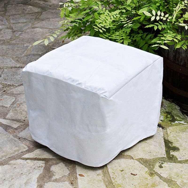 White Wool Square Pouf Ottomans Inside Best And Newest Koverroos Supraroos White Square Ottoman / Small Table Cover –  (View 2 of 10)