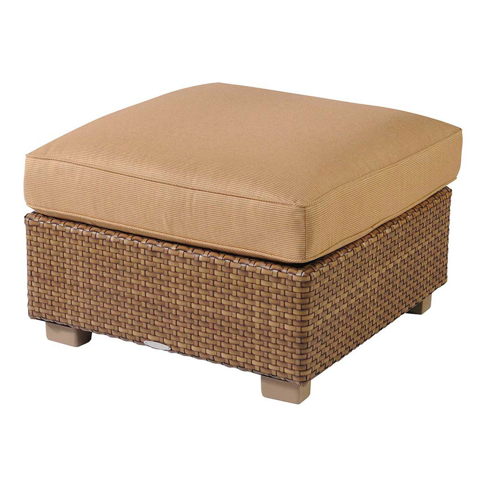 Whitecraftwoodard Sedona Wicker Sectional Ottoman – Wicker Pertaining To Well Liked Woven Pouf Ottomans (Photo 2 of 10)