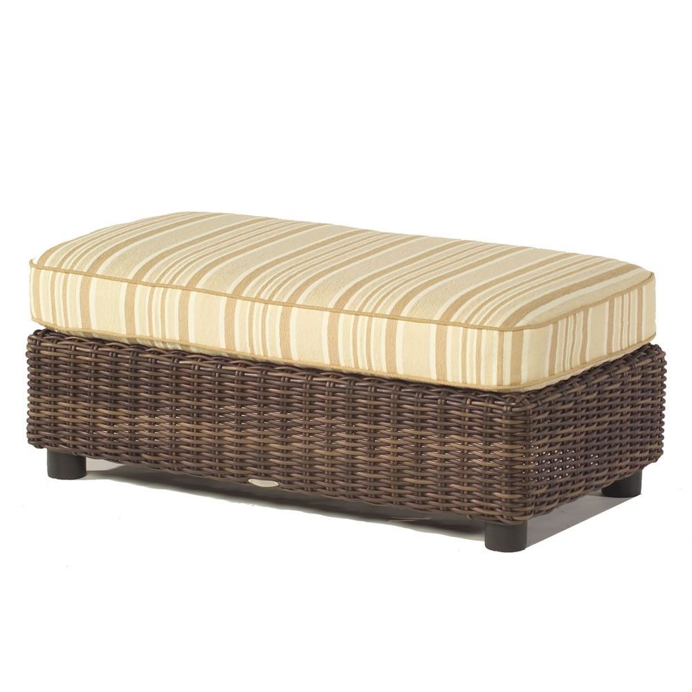 Whitecraftwoodard Sonoma Wicker Ottoman And A Half – Wicker Throughout Latest Woven Pouf Ottomans (View 3 of 10)