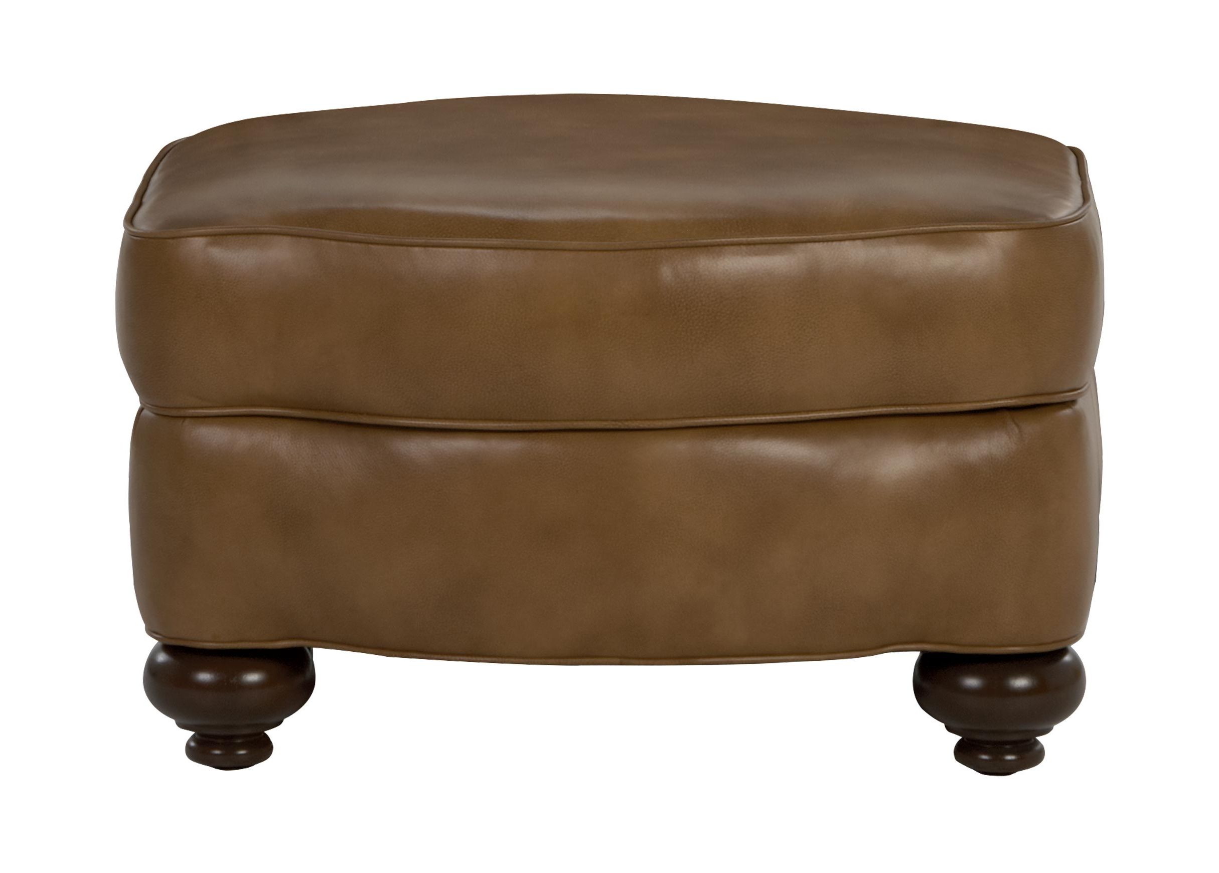 Whitney Leather Ottoman (View 6 of 10)