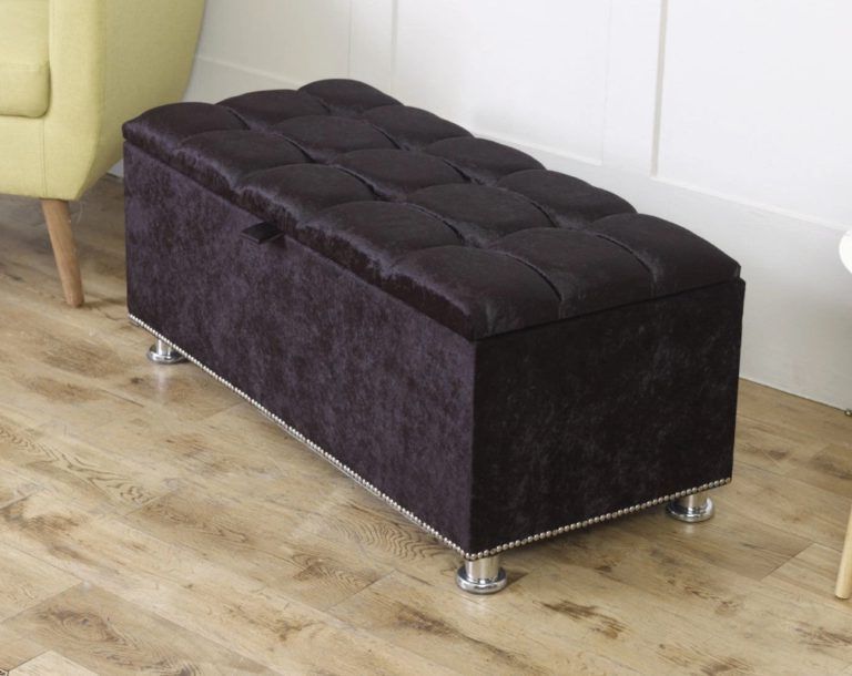 Widely Used Cube 8 Button Stud/pins Crushed Velvet Ottoman Box Bench Stool Seat In Gray And Cream Geometric Cuboid Pouf Ottomans (View 3 of 10)
