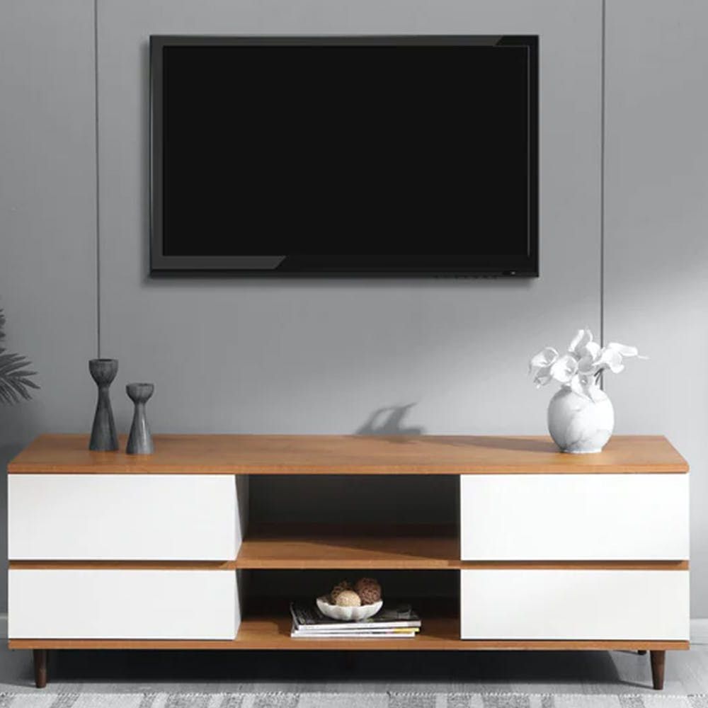 2017 Geometric Block Solid Tv Stands Pertaining To Tv Units Across Budget That Are Aesthetic And Functional Lbb (View 8 of 10)