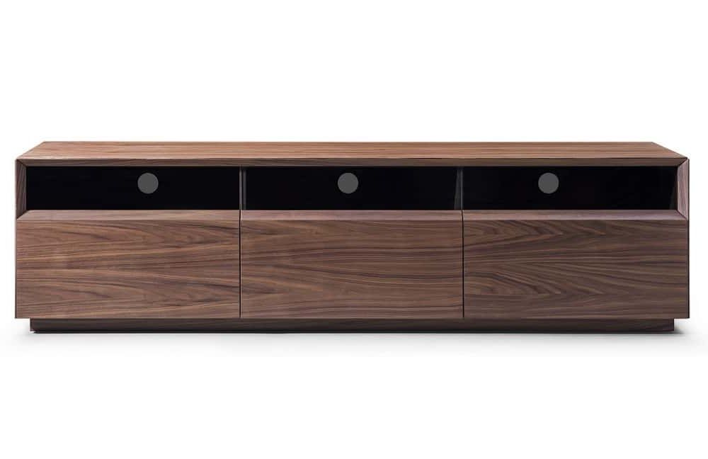 2017 Warm Walnut Tv Stands Intended For Lisa Warm Walnut Tv Basej&m Furniture (View 10 of 10)