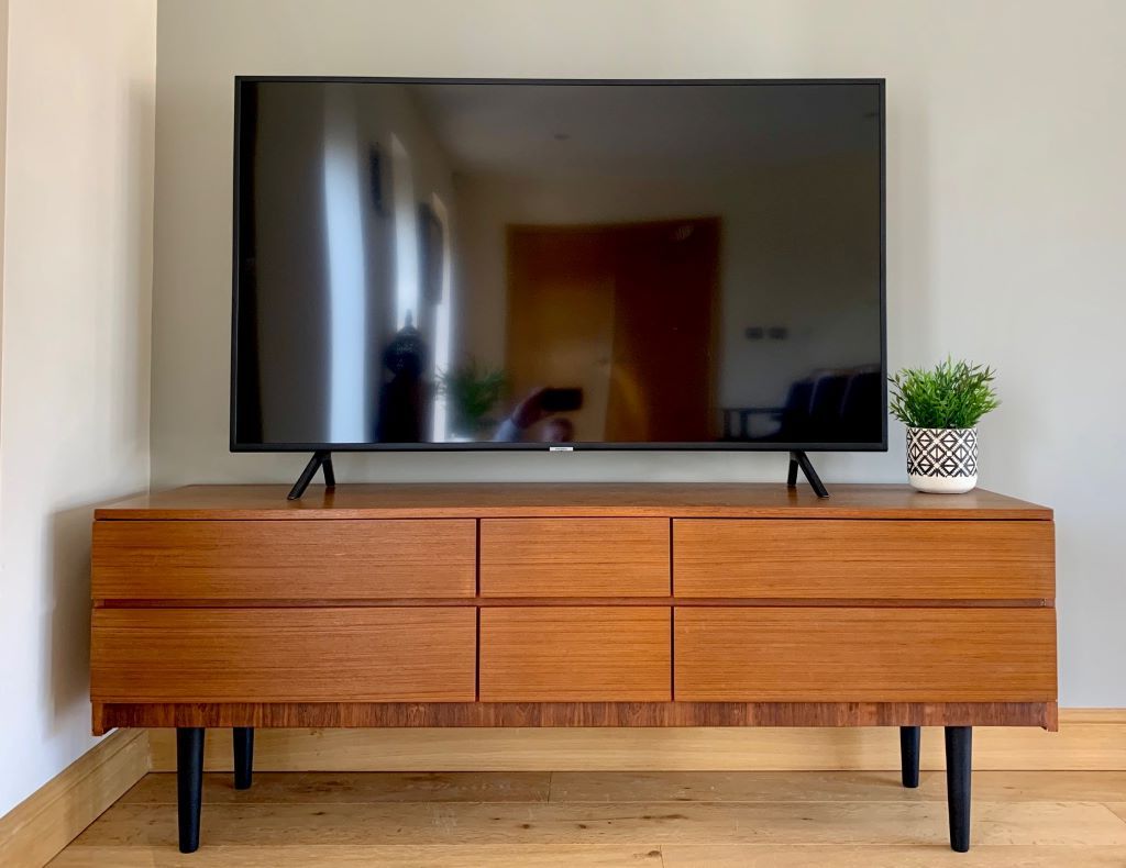 2018 1960's Teak Sideboard/ Tv Stand/ Media Unit – Antique, Vintage And Retro  Furniture Throughout Teak Tv Stands (View 1 of 10)
