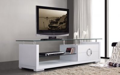 Best And Newest White Tv Stand Glass Top – Miami Gallery Furniture Within Glass Topped Tv Stands (View 8 of 10)