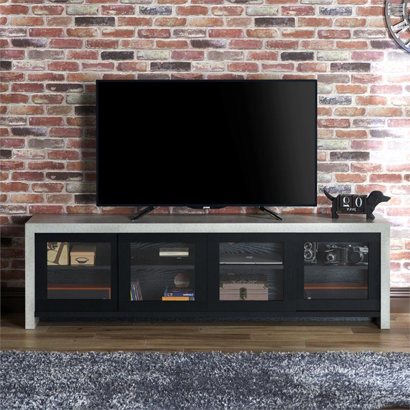 Cymax Business Pertaining To Industrial Faux Wood Tv Stands (View 3 of 10)