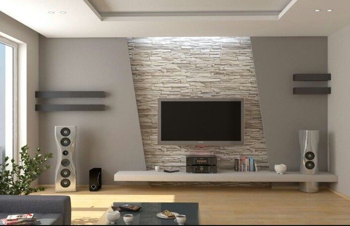 Deco Stone Tv Stands Inside Newest Stone Wall And Decoration (View 9 of 10)