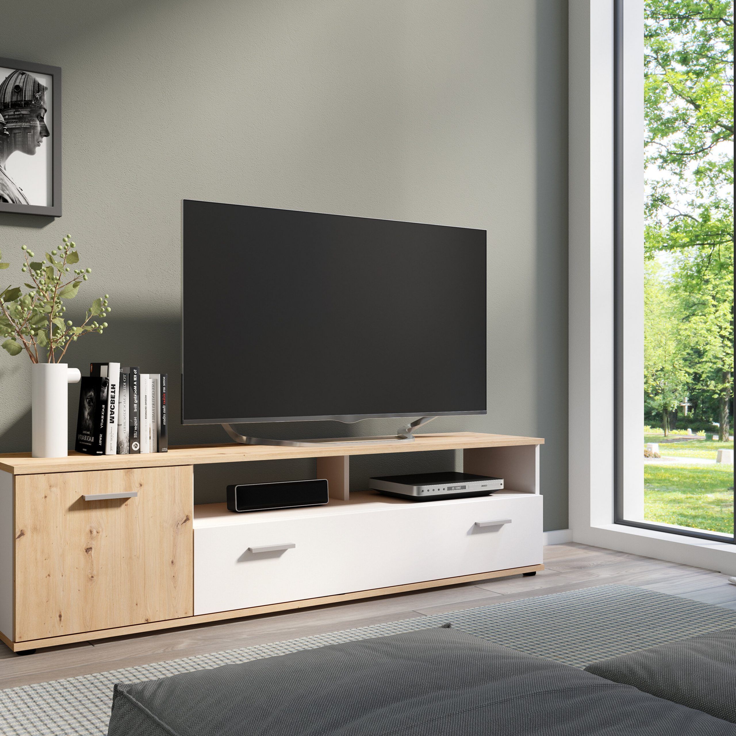 Ebern Designs Deshaunta Tv Stand For Tvs Up To 65" (View 10 of 10)