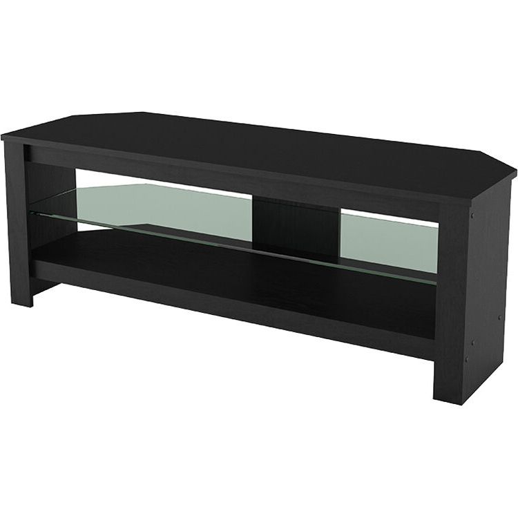 Glass Open Shelf Tv Stands With Latest Avf Group Calibre 45" Tv Stand With Glass Shelf Ca115box A B&h (View 6 of 10)