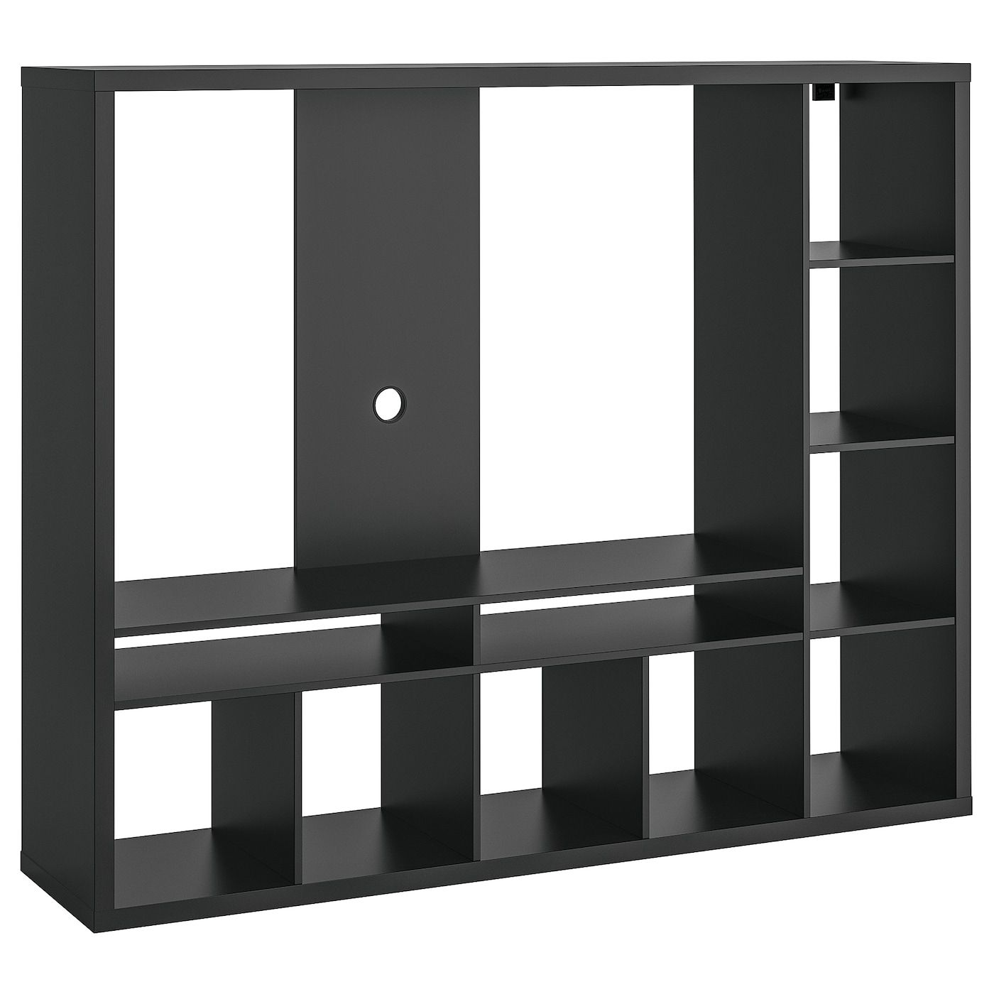Lappland Tv Storage Unit, Black Brown, 72x15 3/8x57 7/8" – Ikea In Well Known Black Square Tv Stands (View 3 of 10)