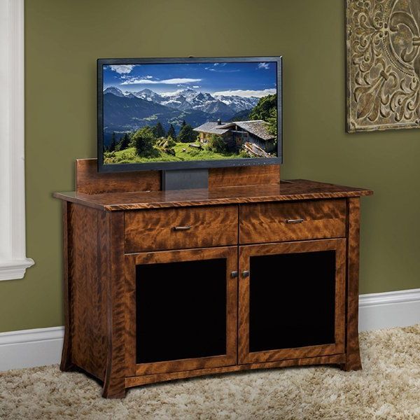 Lift Top Tv Stands For Well Known Linmore Lift Top Tv Console From Dutchcrafters Amish Furniture (View 6 of 10)
